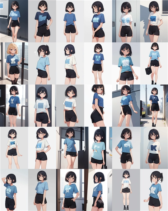 アニメ / イラスト系 モデルの違いによる出力イメージの比較 (Stable Diffusion 1.5 モデル):画像86