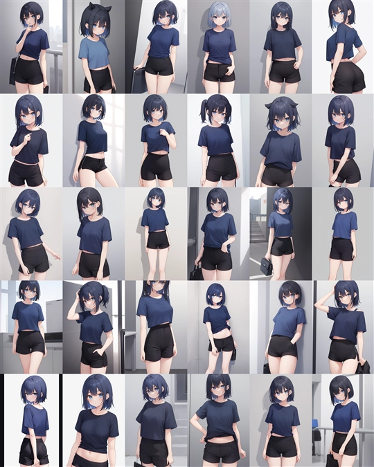 アニメ / イラスト系 モデルの違いによる出力イメージの比較 (Stable Diffusion 1.5 モデル):画像34