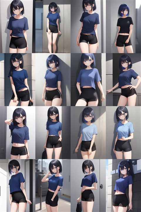 アニメ / イラスト系 モデルの違いによる出力イメージの比較 (旧バージョン or 古いモデル):画像241