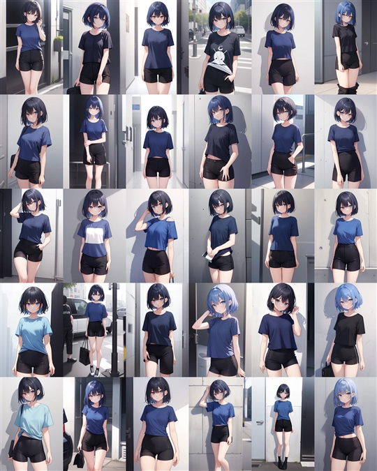 アニメ / イラスト系 モデルの違いによる出力イメージの比較 (旧バージョン or 古いモデル):画像236