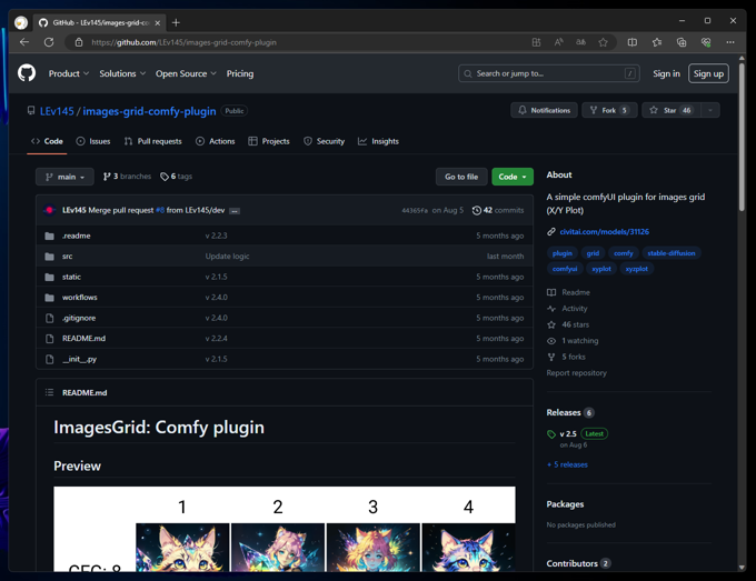 Image Grid Comfy Plugin のインストール:画像13