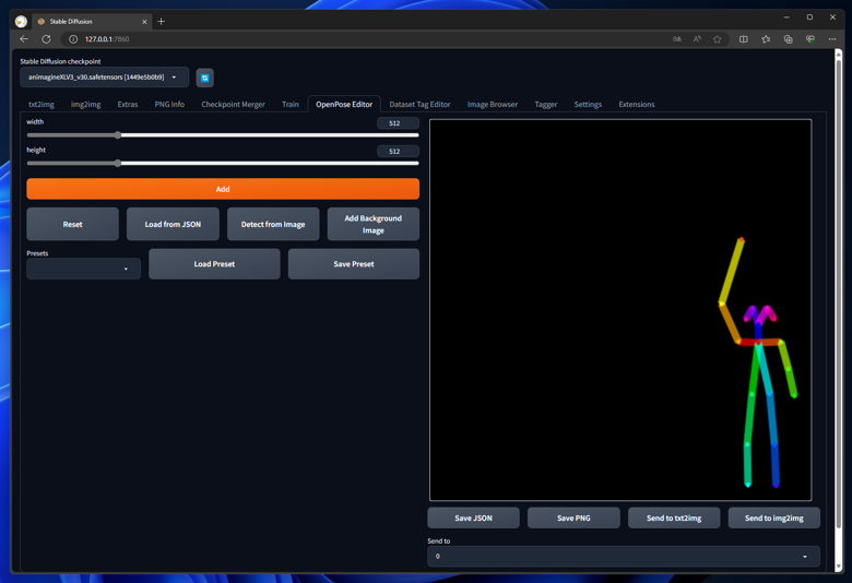 ControlNet OpenPoseモデルによる出力の違い:画像1