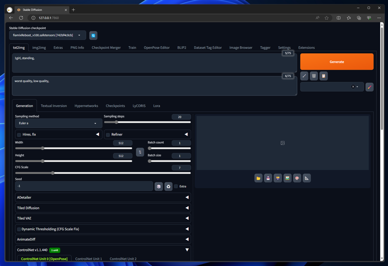 ControlNet OpenPoseモデルによる出力の違い:画像17