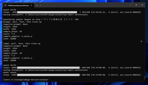 Prodigy オプティマイザーを利用して過学習直前のLoRAを作成する:画像2
