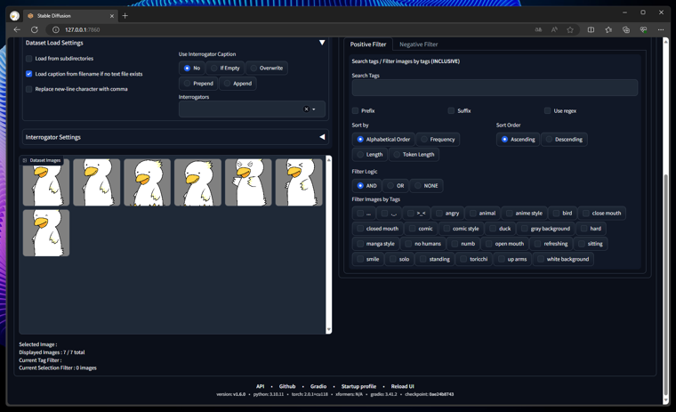Dataset Tag Editor を利用してタグを編集する:画像3