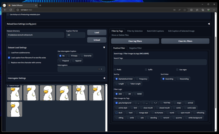 Dataset Tag Editor を利用してタグを編集する:画像18