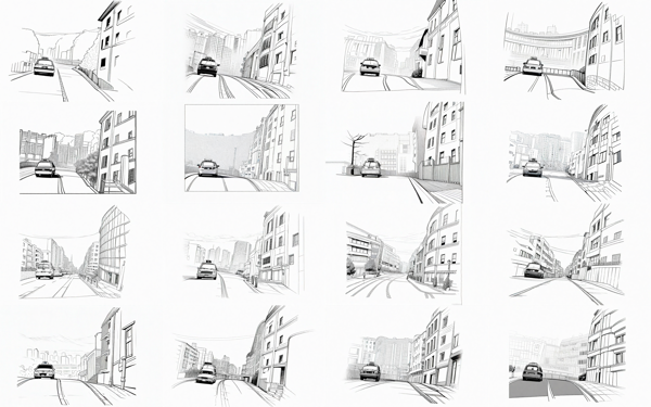 Weight:0.75 - ラフ画像をクリンナップ / ペン入れする (背景・風景シーン):画像6
