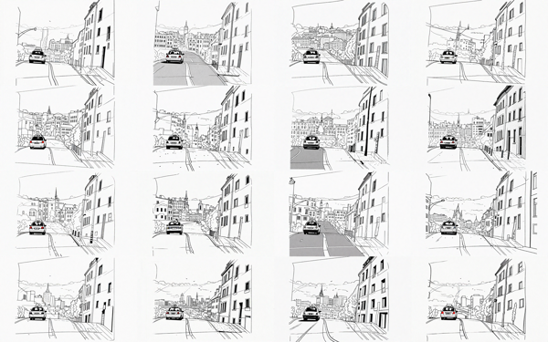 Weight:1.0 - ラフ画像をクリンナップ / ペン入れする (背景・風景シーン):画像11