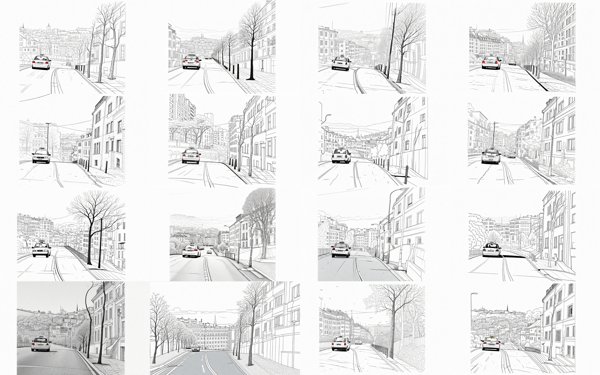 Weight:0.75 - ラフ画像をクリンナップ / ペン入れする (背景・風景シーン):画像28