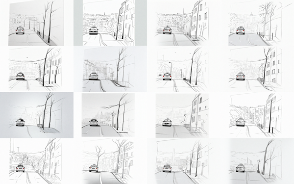 Weight:1.0 - ラフ画像をクリンナップ / ペン入れする (背景・風景シーン):画像27