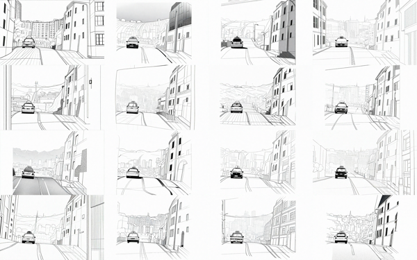 Weight:1.0 - ラフ画像をクリンナップ / ペン入れする (背景・風景シーン):画像25