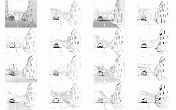 Weight:1.0 - ラフ画像をクリンナップ / ペン入れする (背景・風景シーン):画像15