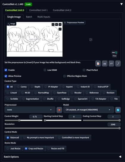 複数キャラクターの画像を生成する - Inpaint + ControlNetを利用する方法:画像3