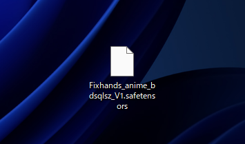 Fixhands_anime_bdsqlsz をインストールする:画像2