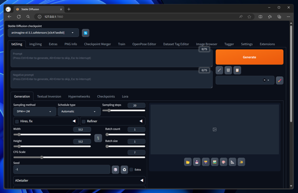 Stable Difusion Web UI に FreeU をインストールする - sd-webui-freeu のインストール:画像1