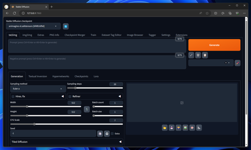 Regional Prompter を利用する - sd-webui-regional-prompter のインストール:画像1
