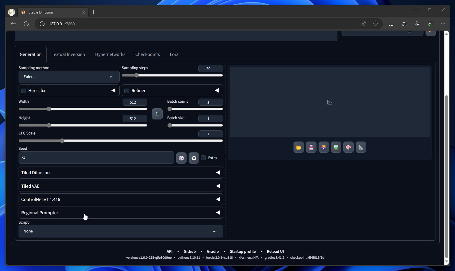 Regional Prompter を利用する - sd-webui-regional-prompter のインストール:画像10
