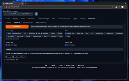 Ultimate SD Upscale extension をインストールする (WebUI A1111 / ComfyUI):画像7