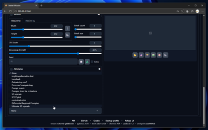 Ultimate SD Upscale extension をインストールする (WebUI A1111 / ComfyUI):画像9