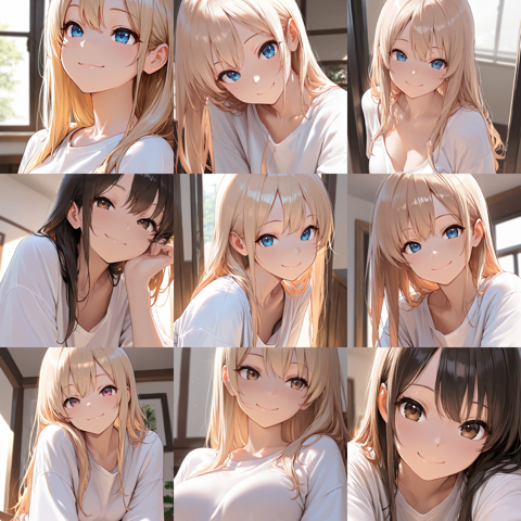 瞳の指定なし - 目のハイライトを描画しないプロンプト、画像生成結果:画像5