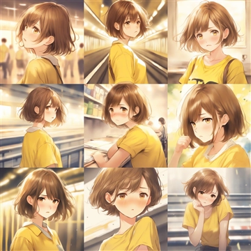 Prompt4:pixiv, kawaii, -3d - SDXLのイラストモデルでもっとデフォルメされた絵柄で出力したい:画像13