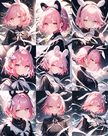 Animagine XL 4.0 opt - 猫耳、動物の耳のヘッドバンドを表現するプロンプト、画像生成結果:画像3