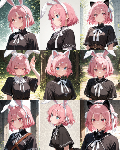 Nova Anime XL v12.5 - 猫耳、動物の耳のヘッドバンドを表現するプロンプト、画像生成結果:画像2