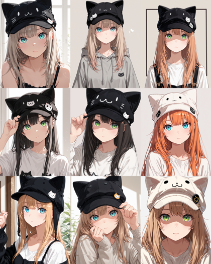 AlcAI - AnimeHaven Awakening - v30 - 動物帽を表現するプロンプト、画像生成結果:画像3