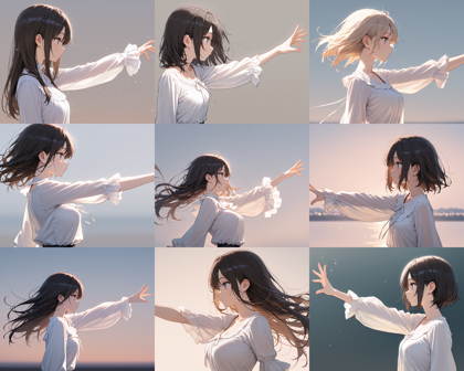 WAI-NSFW-Illustrious v14.0 - 腕を手前に伸ばすポーズのプロンプトと画像生成結果:画像8