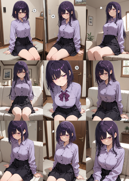 AlcAI - AnimeHaven Awakening - v30 - 腕をまっすぐに下ろしているポーズのプロンプト、画像生成結果:画像4