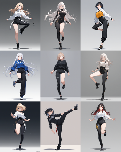 WAI-NSFW-Illustrious v14 - 左右非対称のボトムウェアやストッキングを表現するプロンプトと画像生成結果:画像8
