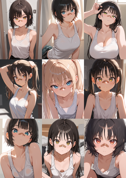 Ikastrious v14.1 - 絆創膏を貼っているキャラクターを表現するプロンプト、画像生成結果:画像6