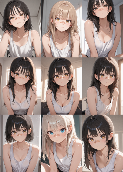 Nova Anime XL v9.0 - 絆創膏を貼っているキャラクターを表現するプロンプト、画像生成結果:画像3