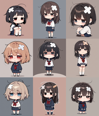 WAI-NSFW-Illustrious v14.0 - 絆創膏を貼っているキャラクターを表現するプロンプト、画像生成結果:画像8