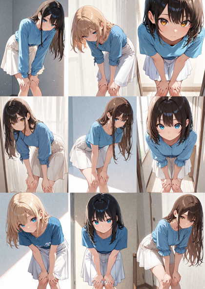 Nova Anime XL v12.5 - 前かがみのプロンプトと画像生成結果:画像11