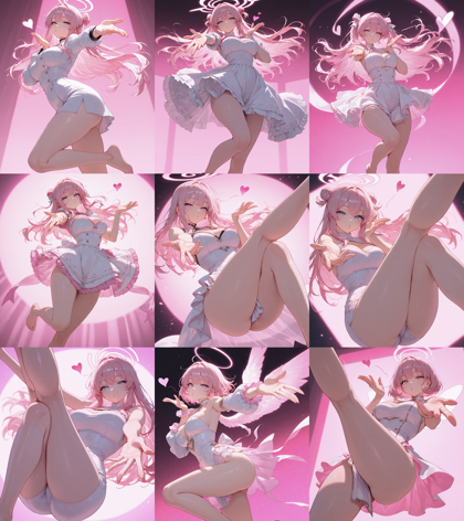 Prefect illustrious XL v4.0 - 投げキッス / 投げキス のポーズを表現するプロンプト、画像生成結果:画像14