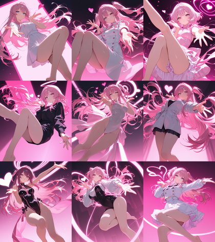 WAI-illustrious-SDXL v15.0 - 投げキッス / 投げキス のポーズを表現するプロンプト、画像生成結果:画像11