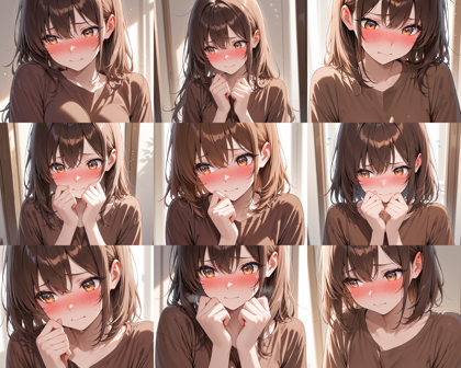 Akium Lumen ILL - base v3 - 頬の赤み、赤面の表情を表現するプロンプト:画像8