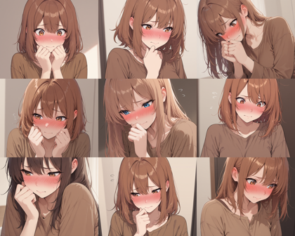 Diving-Illustrious Flat Anime Paradigm Shift v6.3 - 頬の赤み、赤面の表情を表現するプロンプト:画像6