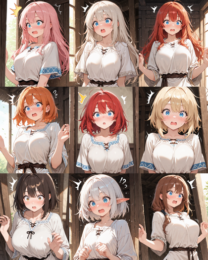 Nova Anime XL v18.0 - 頬の赤み、赤面の表情を表現するプロンプト:画像10