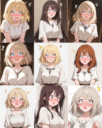 Raehoshi illust XL v9.1 - 頬の赤み、赤面の表情を表現するプロンプト:画像12