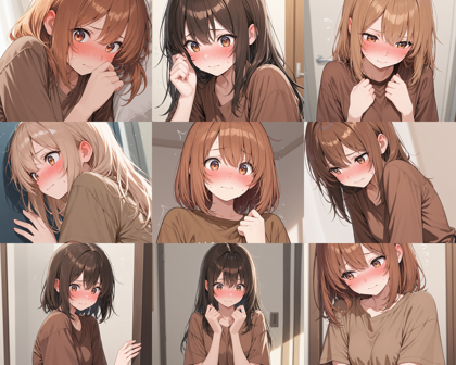 Unholy Desire Mix - Sinister Aesthetic v7.0 - 頬の赤み、赤面の表情を表現するプロンプト:画像5