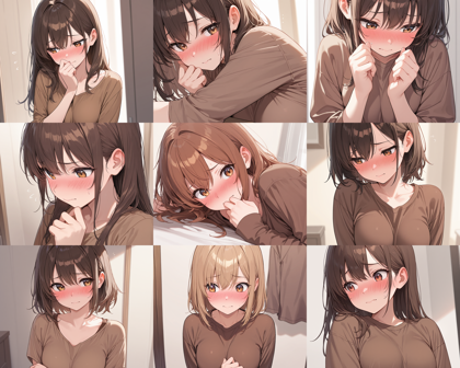 WAI-illustrious-SDXL v16.0 - 頬の赤み、赤面の表情を表現するプロンプト:画像1