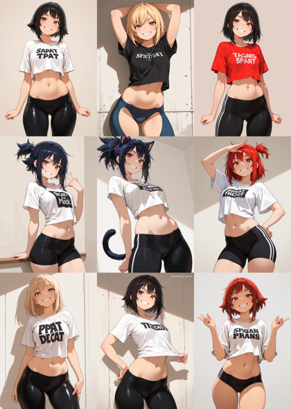 AlcAI - AnimeHaven Awakening - v30 - 下腹部がぽっちゃりしているキャラクターを表現するプロンプト、画像生成結果:画像7