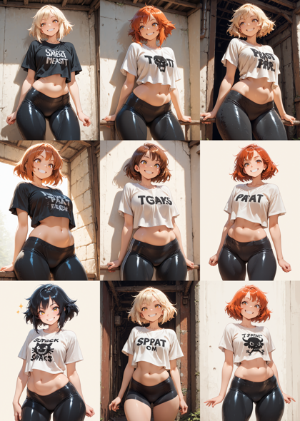 Mikomic Anime v1.0 Balanced Mix - 下腹部がぽっちゃりしているキャラクターを表現するプロンプト、画像生成結果:画像9