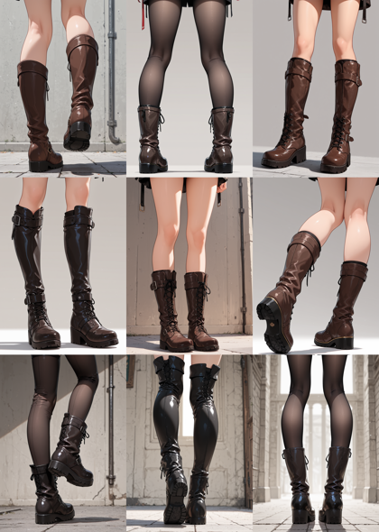 AlcAI - AnimeHaven awakening - v30 - ブーツを履いているキャラクターのプロンプト、画像生成結果:画像5