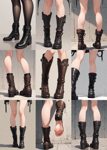 Nova Anime XL v12.5 - ブーツを履いているキャラクターのプロンプト、画像生成結果:画像2