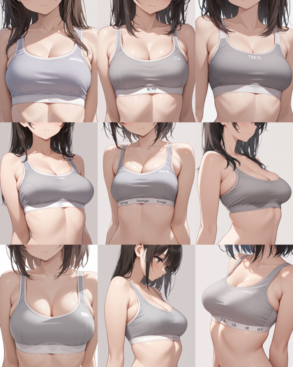 WAI-illustrious-SDXL v16.0 - ブラジャーのレースを表現しないプロンプト、画像生成結果:画像5