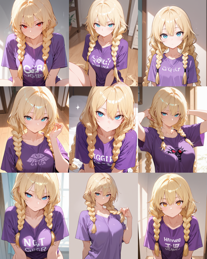 WAI-NSFW-Illustrious v15.0 - 三つ編みのヘアスタイルを表現するプロンプト、画像生成結果:画像2