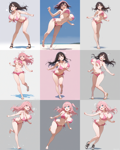 WAI-NSFW-Illustrious v14.0 - 胸の揺れを表現するプロンプト、画像生成結果:画像8